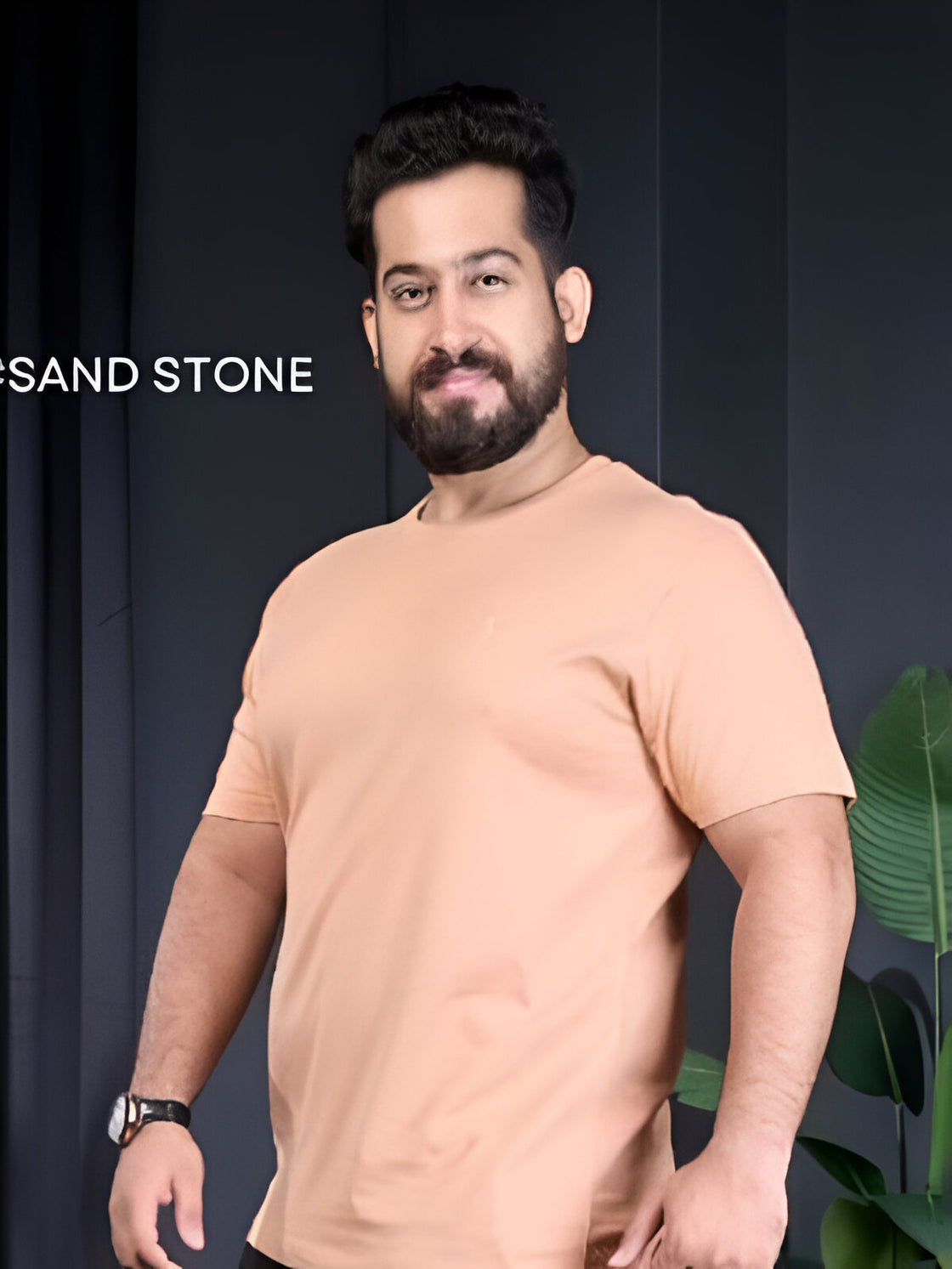 Orange - t shirt cotton fabric