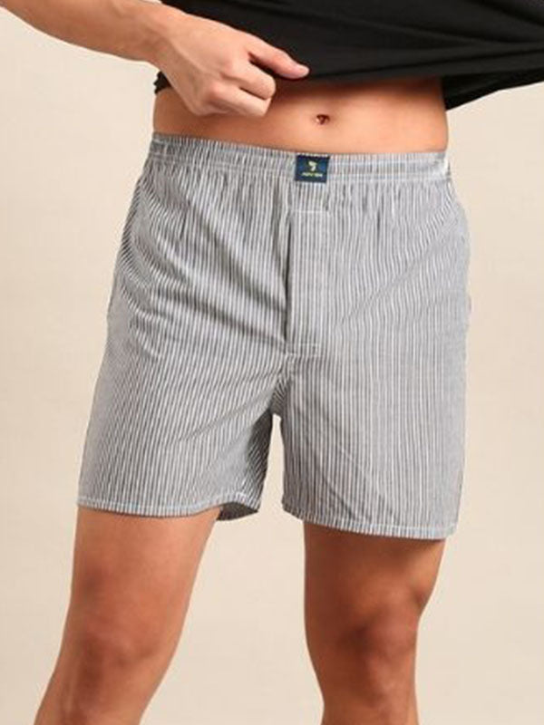 Grey- 100%  cotton fabric shorts