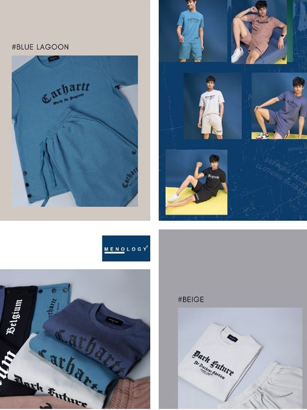 Mens T-Shirt & Shorts Combo Vera  Medden  Fabric