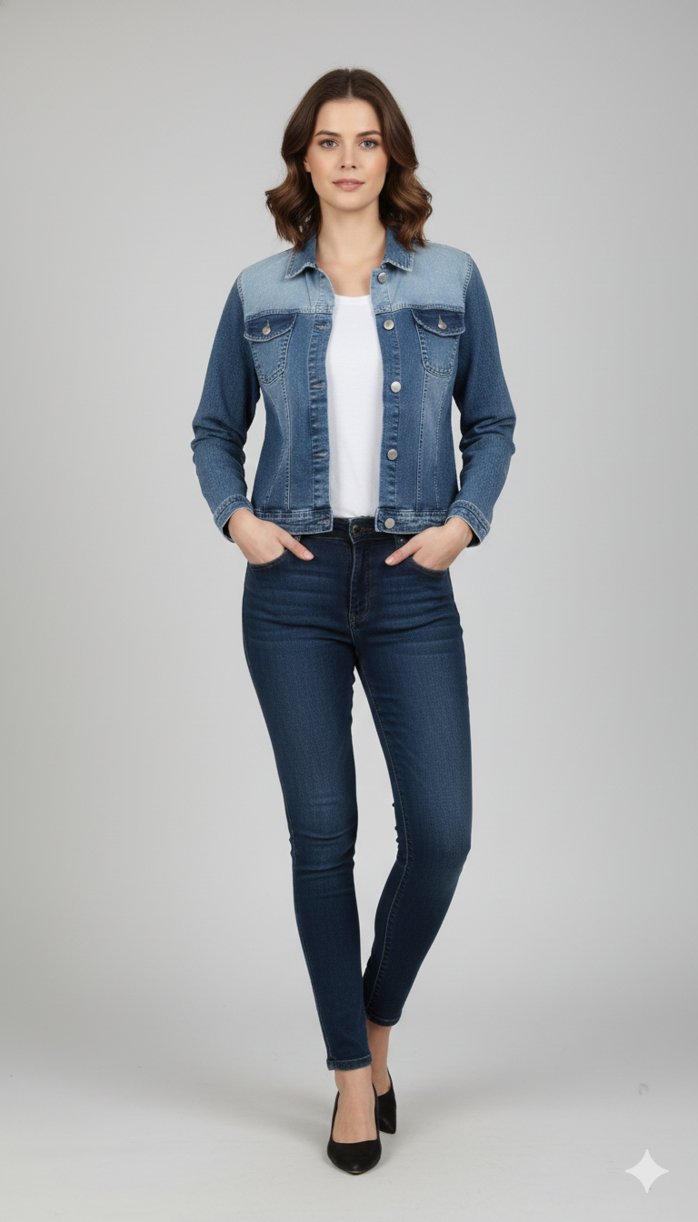 WOMEN JACKET [LEE COOPER] - INDIGO BLUE [ DENIM ]