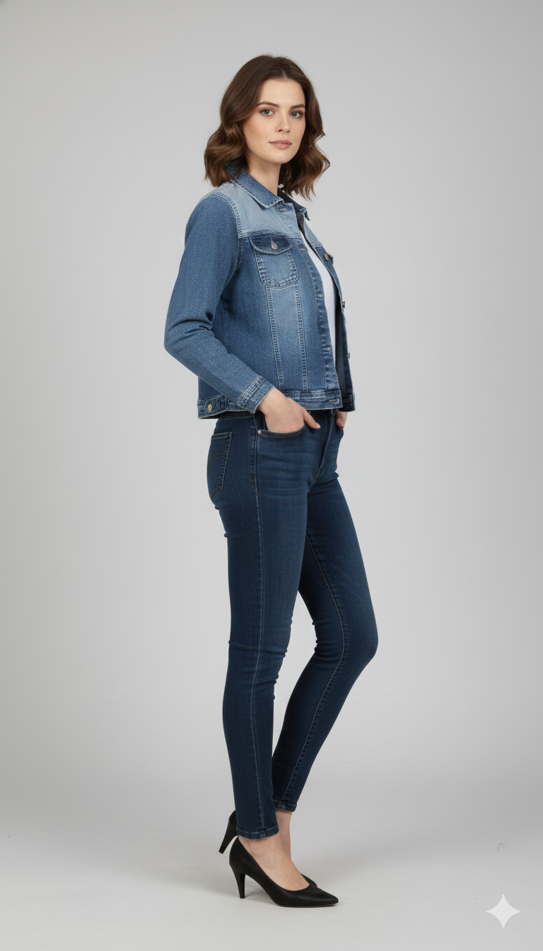 WOMEN JACKET [LEE COOPER] - INDIGO BLUE [ DENIM ]