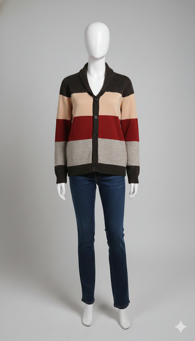 WOMEN SWEATSHIRT - BEIGE,MAROON AND GREY