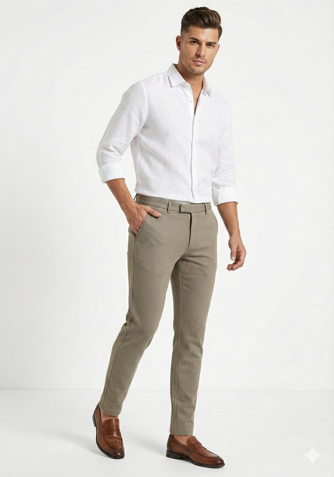 FORMAL TROUSER - OLIVE