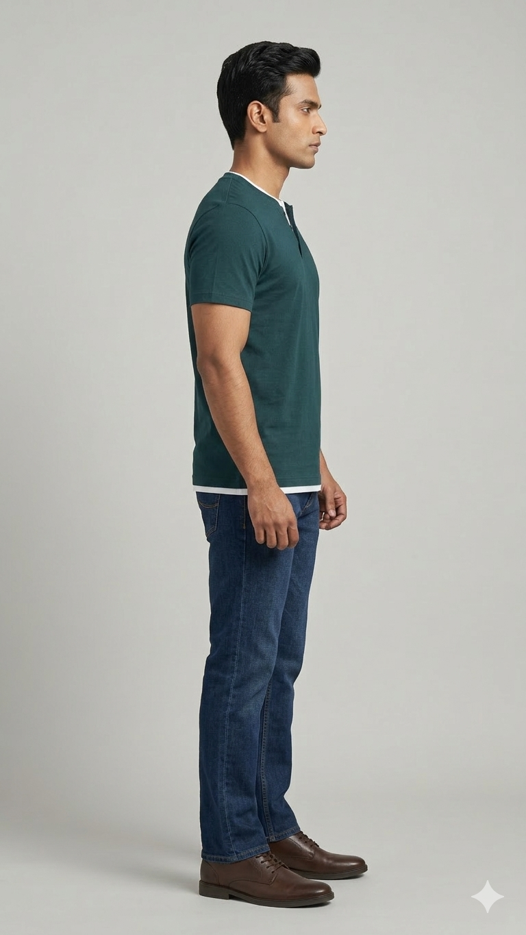 MENS T-SHIRTS WES - (GREEN)