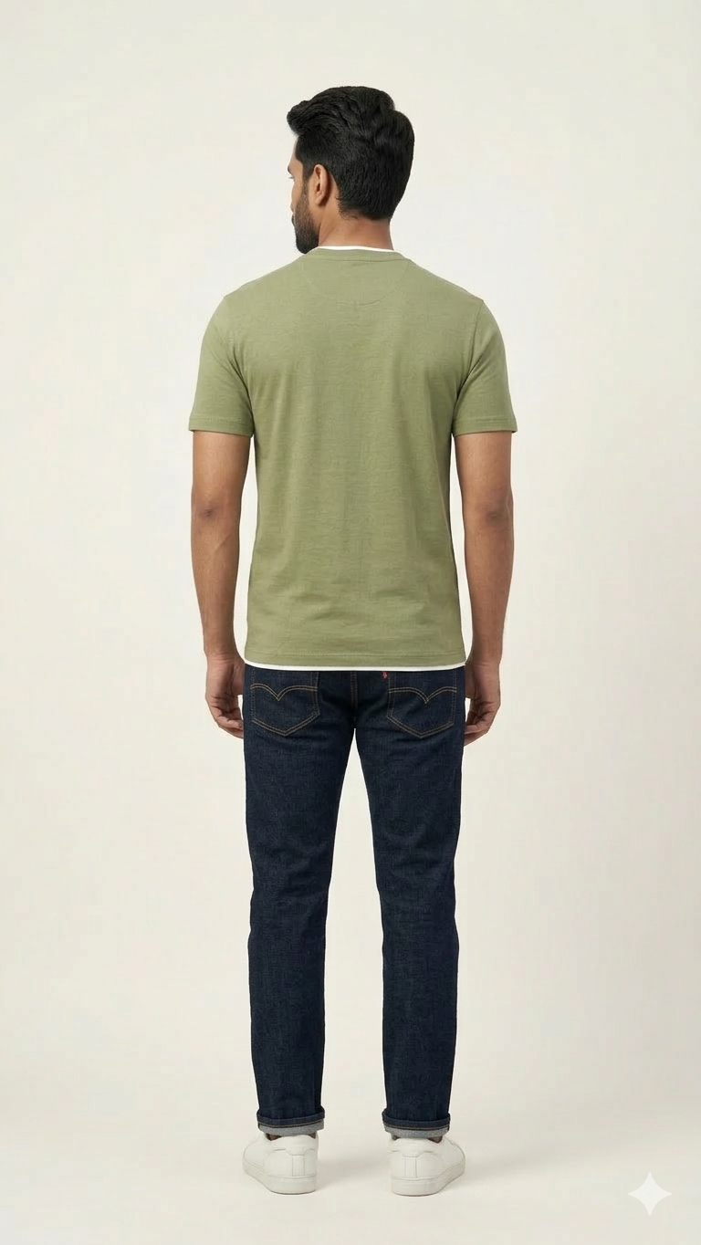 MENS T-SHIRTS WES - (LIGHT GREEN)