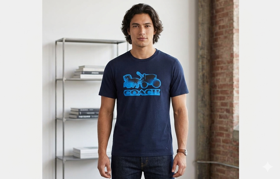 T SHIRT COACH (BLUE)