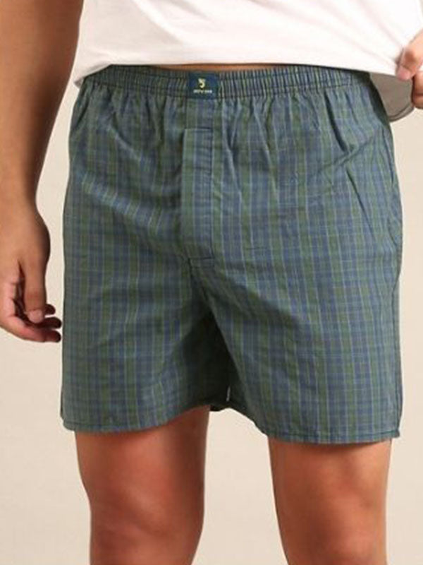Light green - 100%  cotton fabric shorts