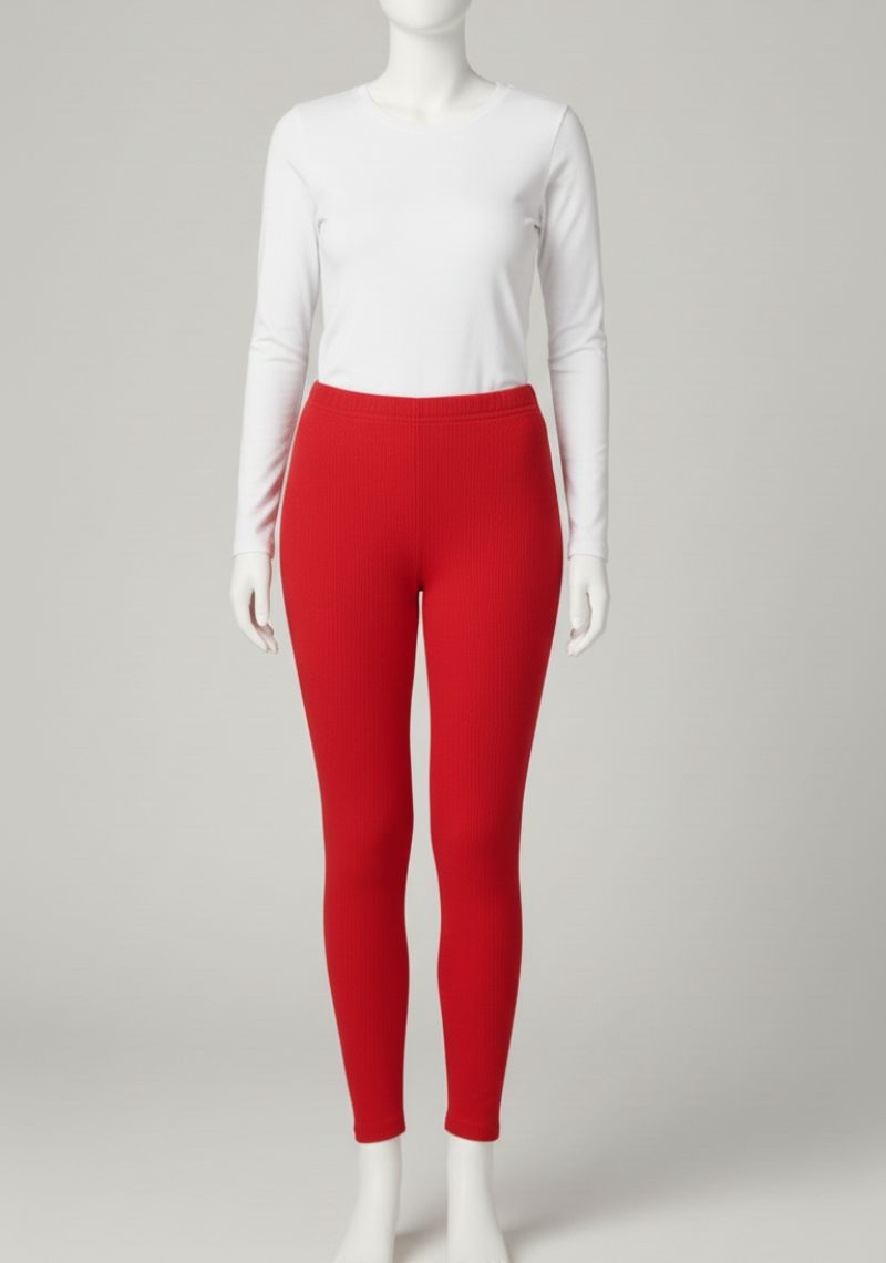 WOMENS LEGGINGS [MD] - BRIGHT RED 2