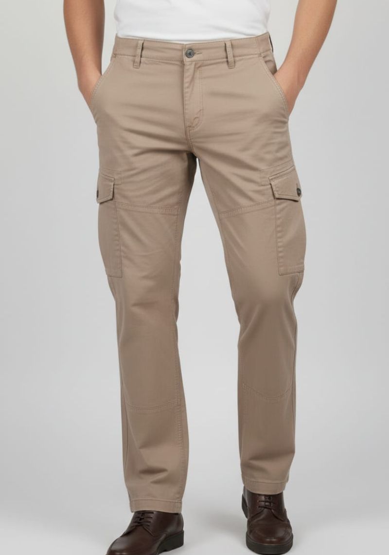 MENS CARGOS PANT-KAKKI (ED)