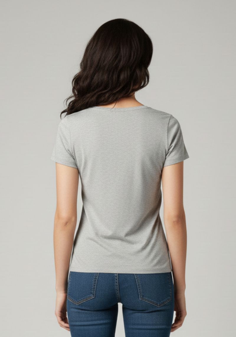 WOMENS T-SHIRT - LIGHT GREY