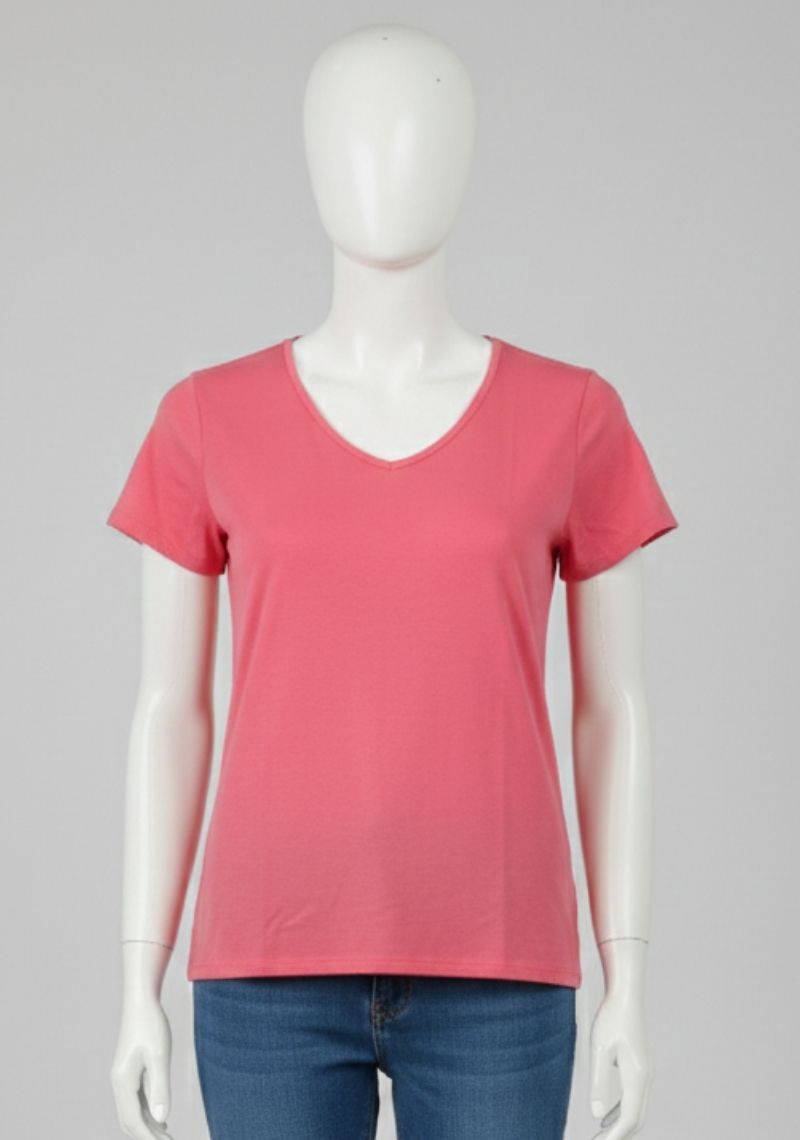 WOMENS T-SHIRT [MD] - PURE DARK PINK COLOR