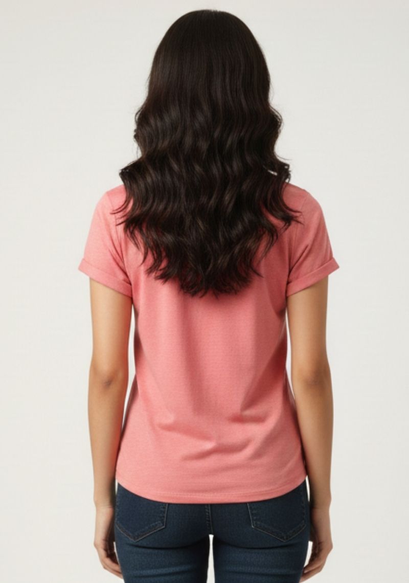 WOMENS T-SHIRT [MD] - CORAL PINK