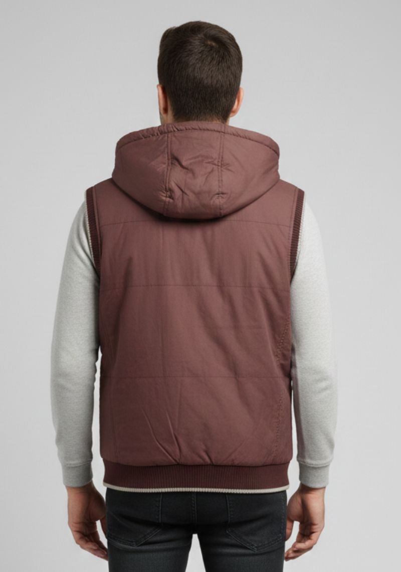 WINTER JACKET [MD] - WINE AND GREY