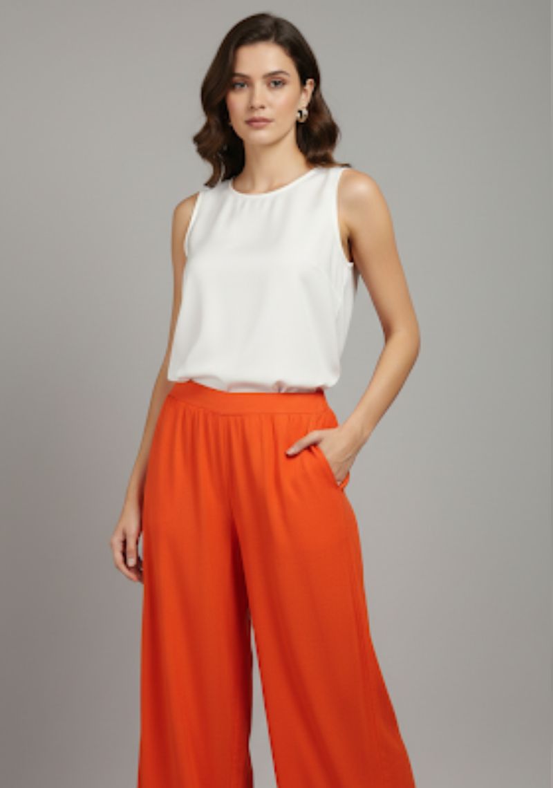 WOMENS PALAZZO - INTERNATIONAL ORANGE