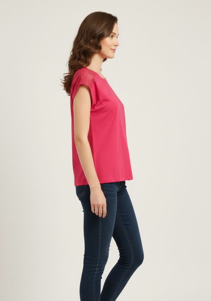 WOMEN WESTERN TOP - ROSE