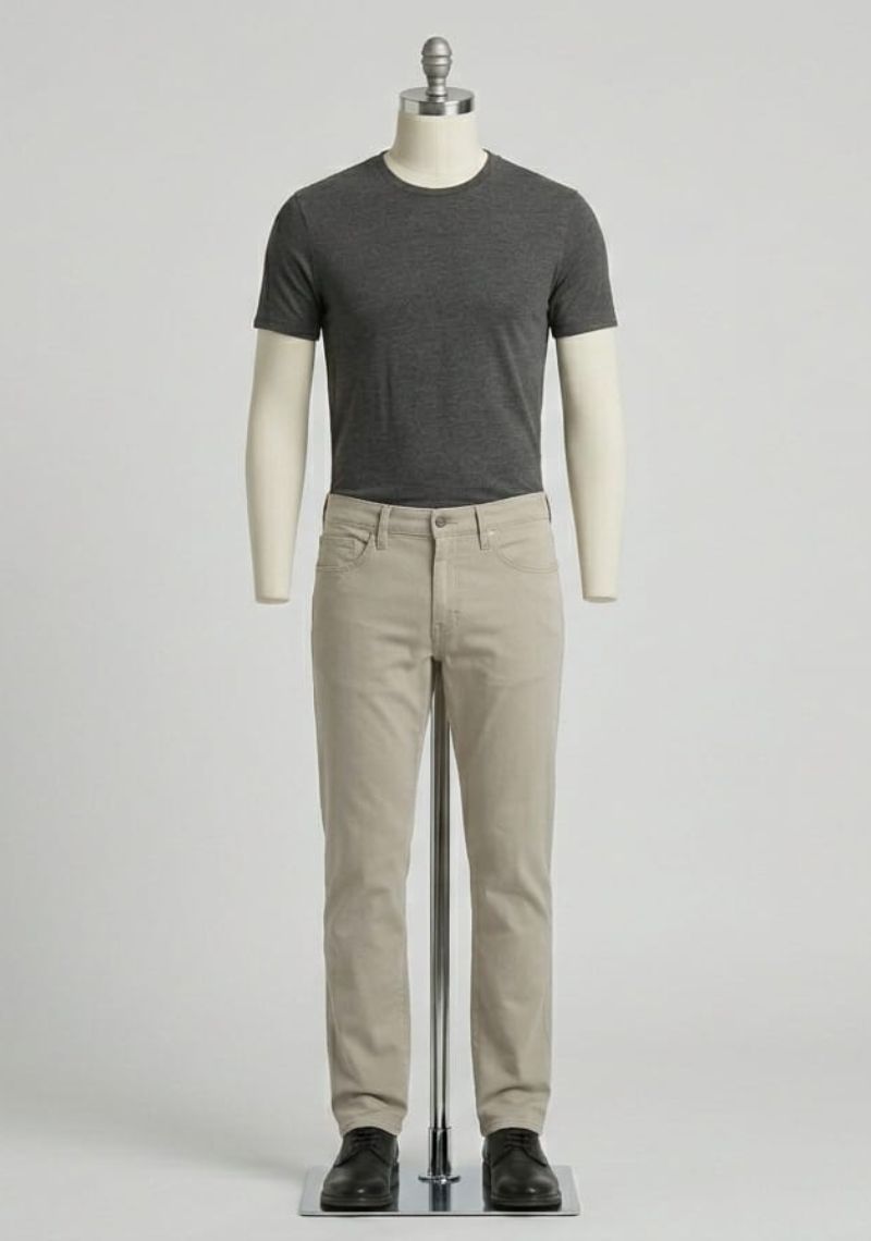 Mens Denim Pant(Regular Fit)- Beige(ED)