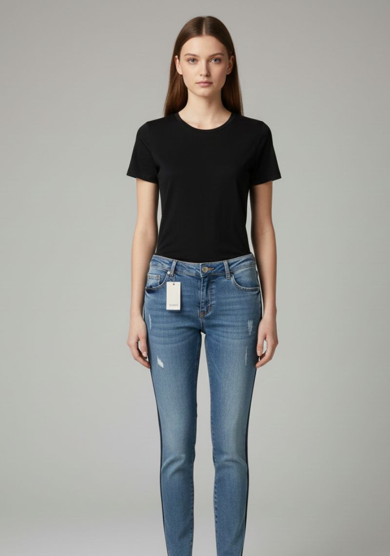 WOMEN JEAN (SL)-BLUE TONED