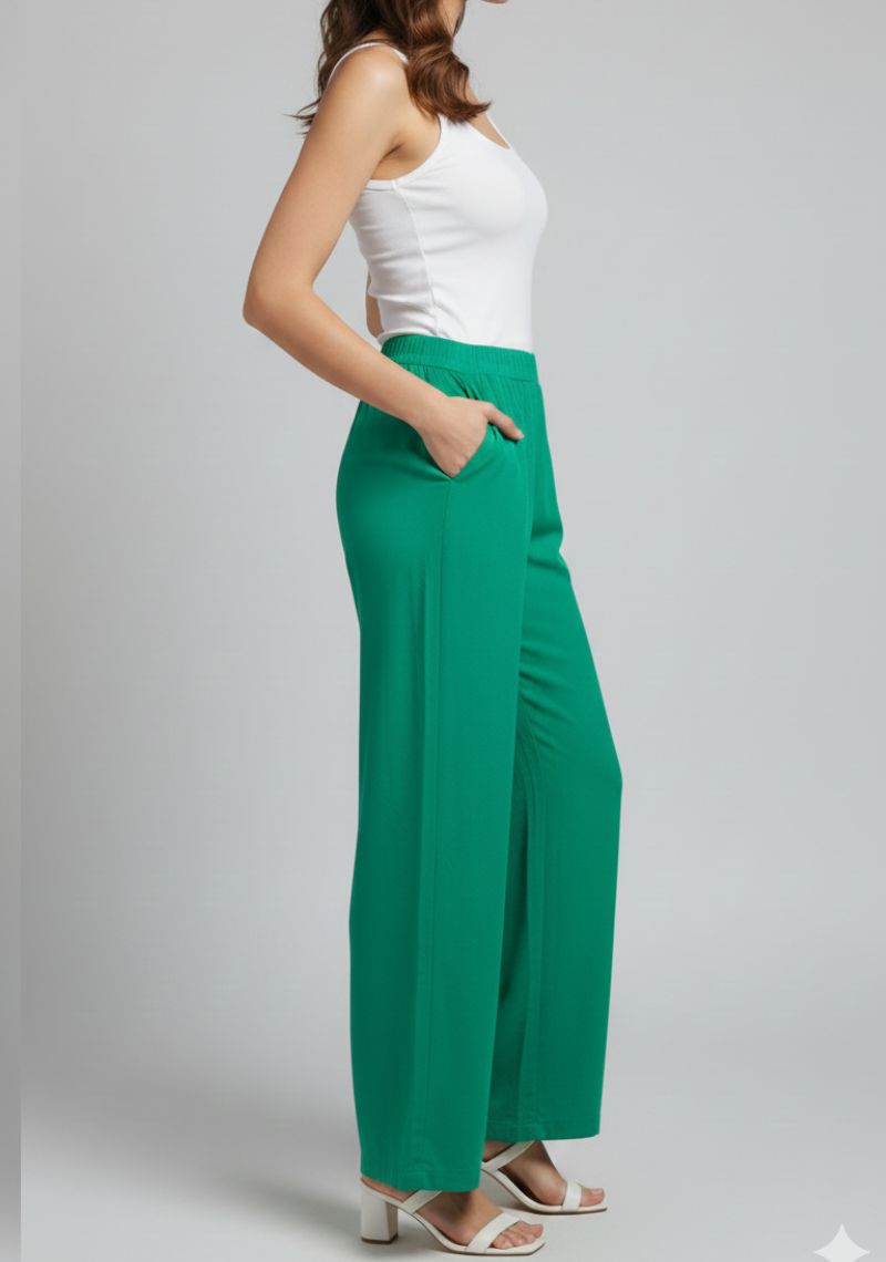 WOMENS PALAZZO - SEA GREEN