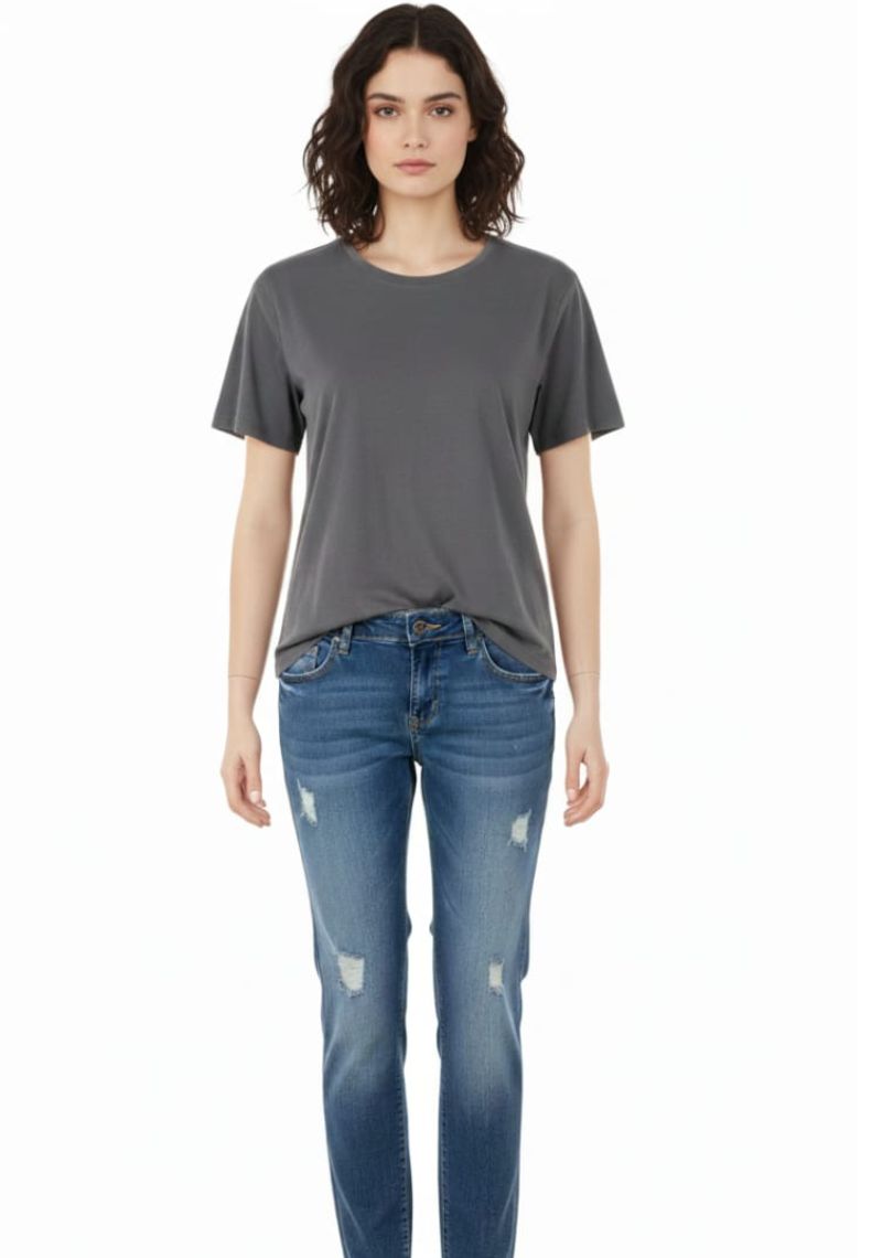 WOMEN JEAN (SL)-BLUE TONED