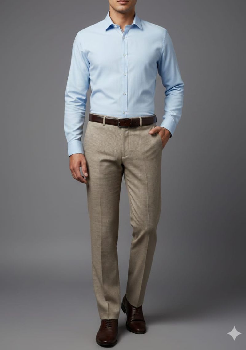 Mens Formal Trouser - Kakki(ED)