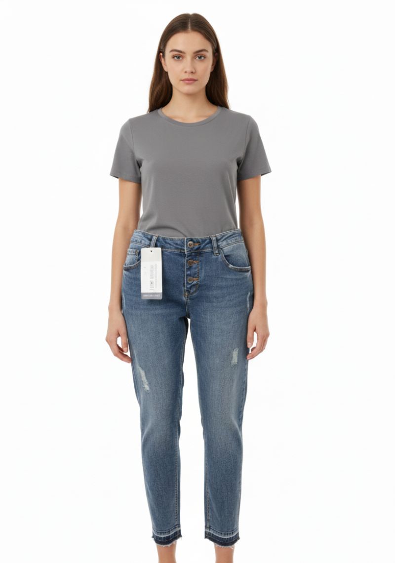 WOMEN JEAN (SL)-DARK BLUE