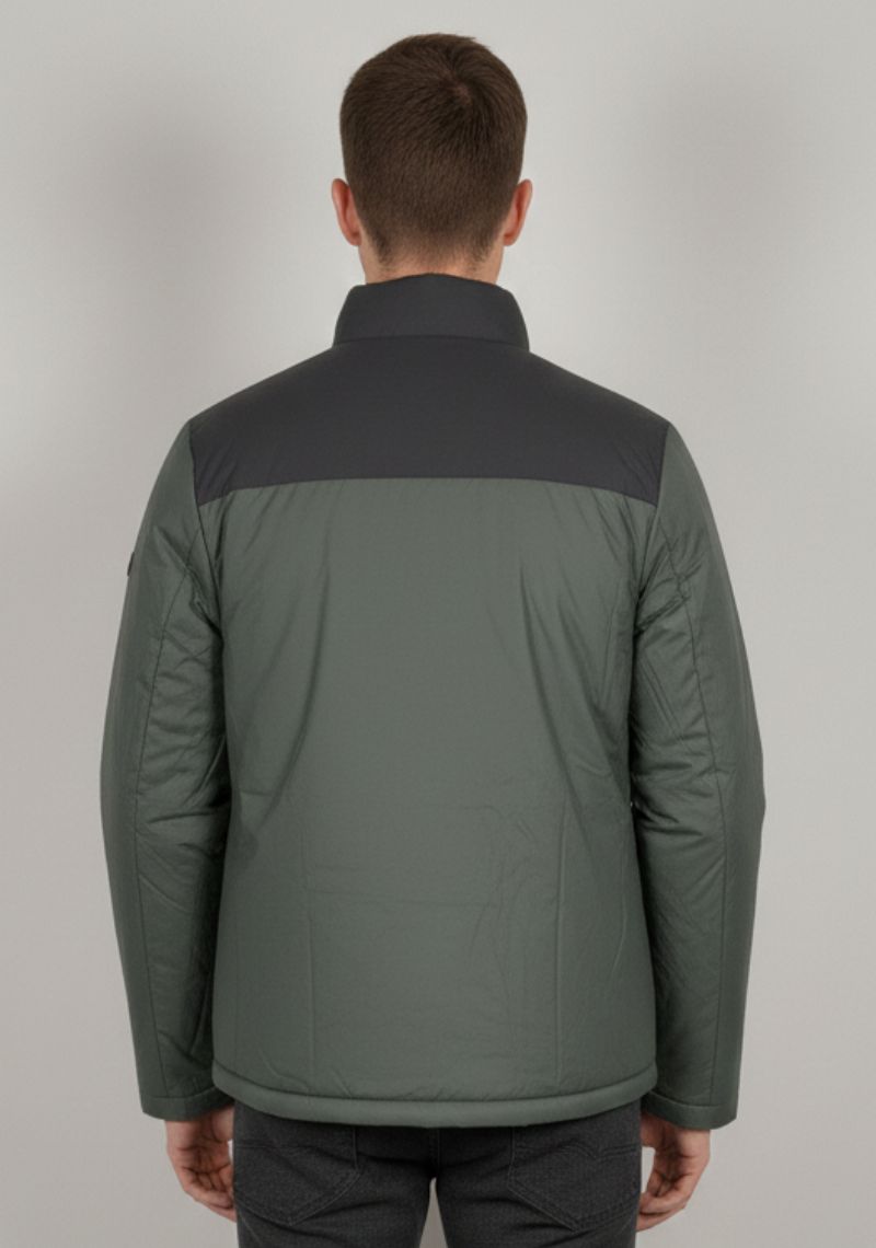 WINTER JACKET - BLACK AND OLIVE GREEN