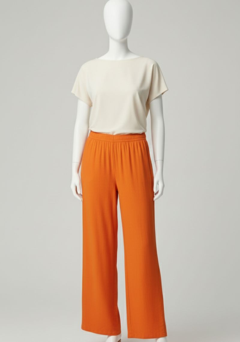 WOMENS PALAZZO - BRIGHT ORANGE