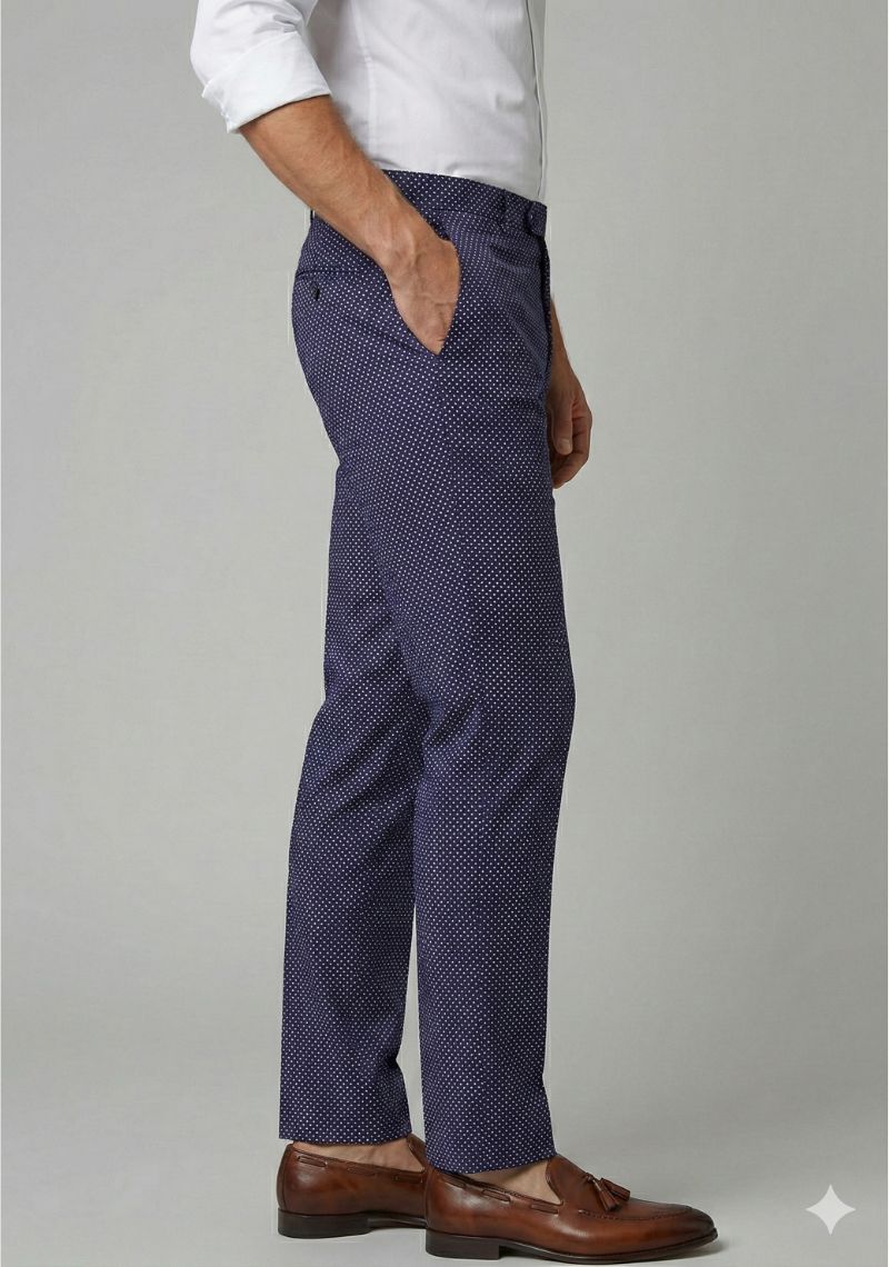 FORMAL TROUSER - BLUE & WHITE