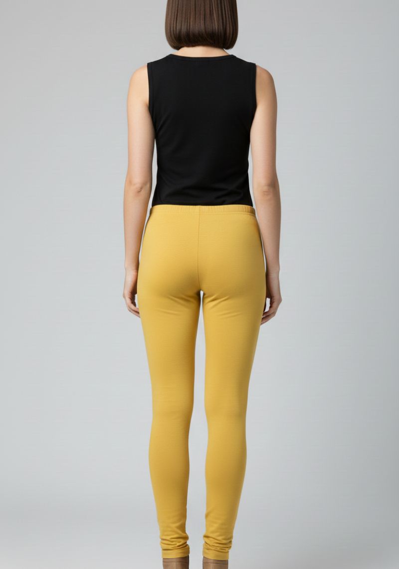 WOMENS LEGGINGS [MD] - MUSTARD YELLOW