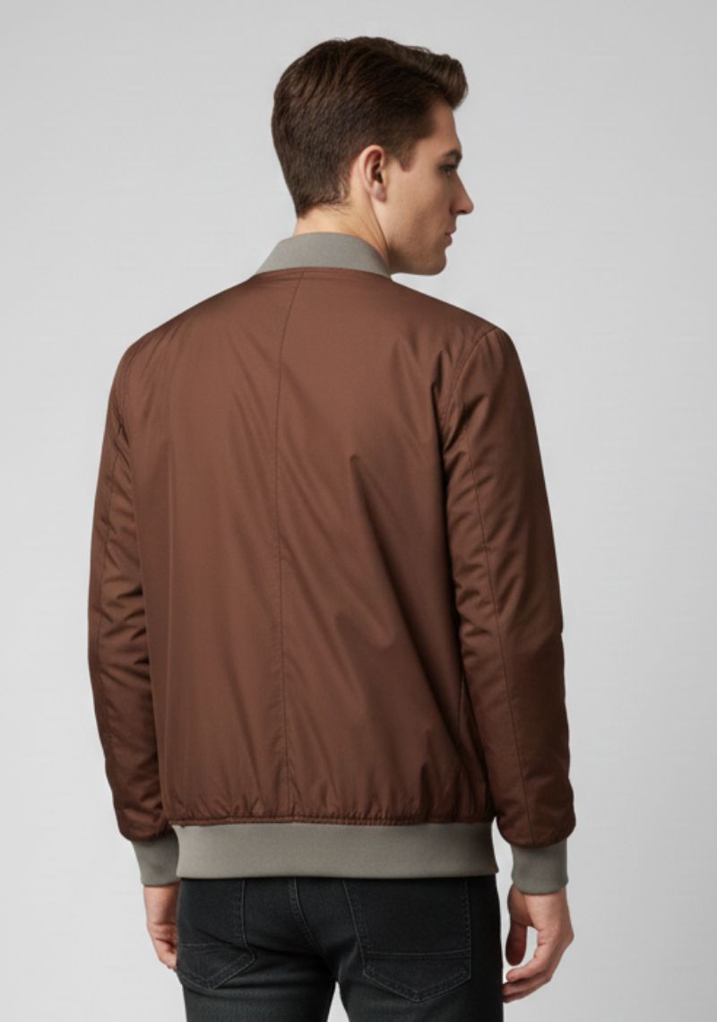 WINTER JACKET [MD] - BRIGHT BROWN AND GREY