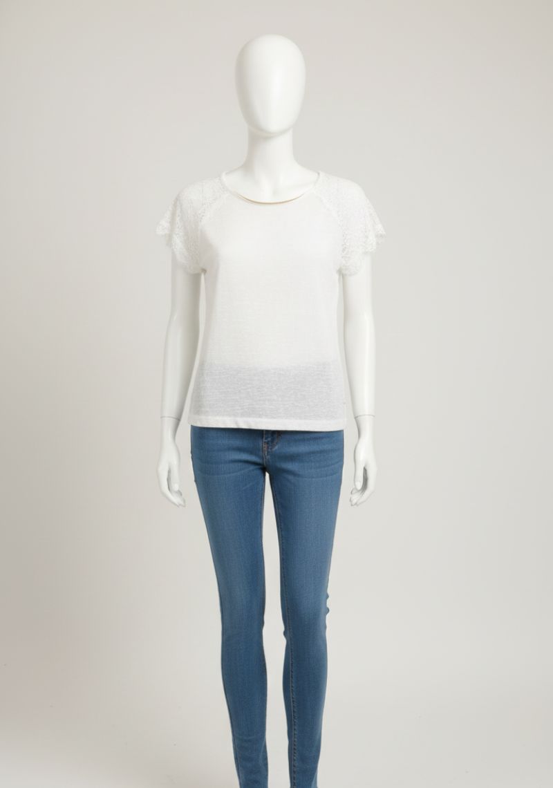 WOMEN WESTERN TOP - PURE WHITE