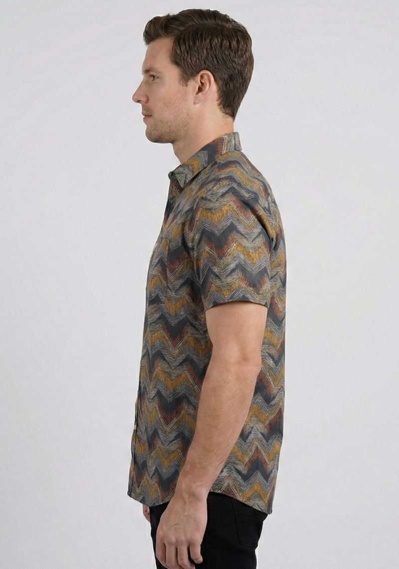 SHIRT - BROWN [MULTI COLOUR CHECKED ]