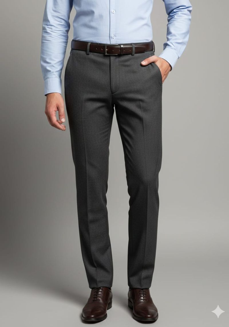 Mens Formal Trouser - Black Dots(ED)
