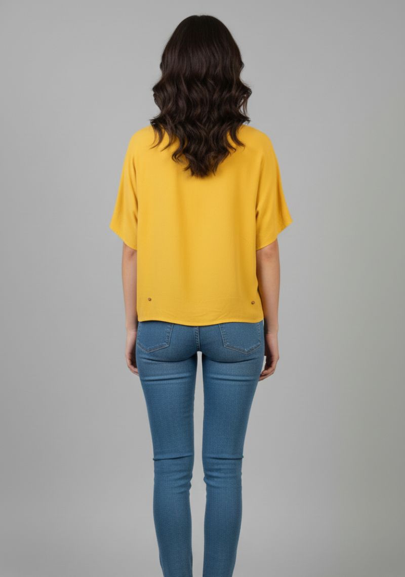 WOMEN WESTERN TOP - DARK SANDAL