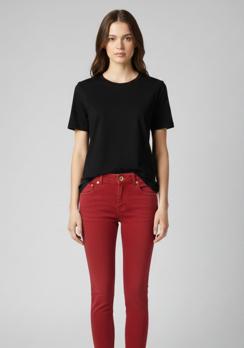 WOMEN JEAN (SL)-RED