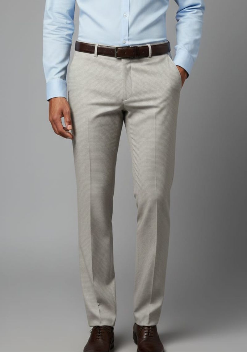 Men Formal Trouser -Light SandED)