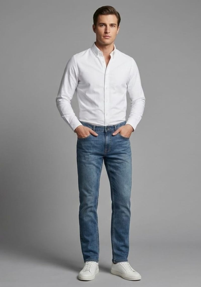 Mens Denim Pant (Sim)- Dark Navy(ED)