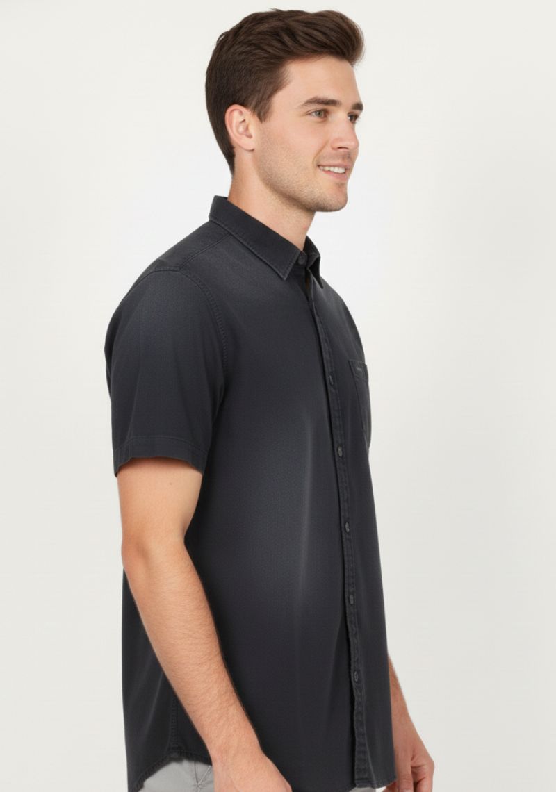 SHIRT - PLAIN DARK BLACK