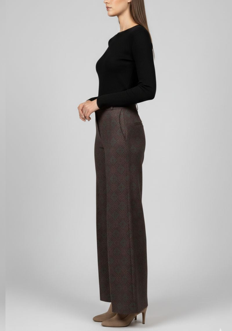 WOMENS PALAZZO - KHAKI