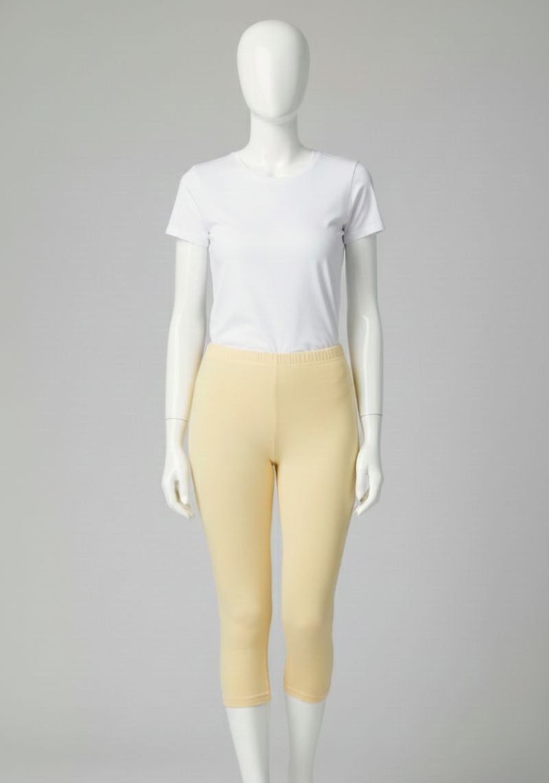 WOMENS LEGGINGS [MD] - LIGHT YELLOW