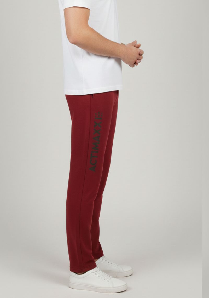 ACTIMAXX TRACK PANT [SL] - PRINTED MAROON
