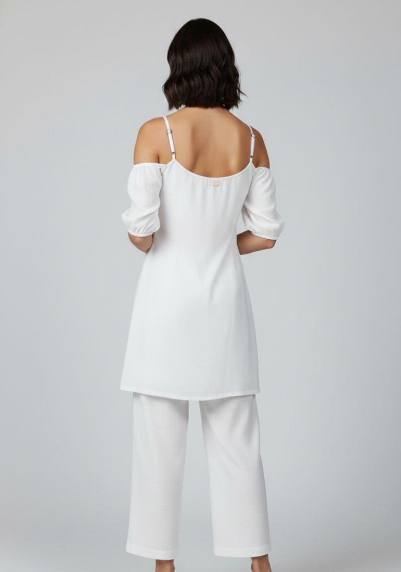 WOMEN WESTERN TOP - WHITE