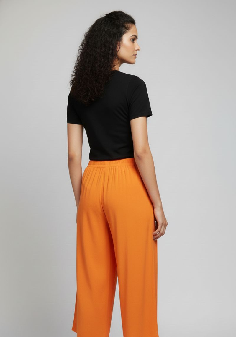 WOMENS PALAZZO - PUMPKIN [ ORANGE ]