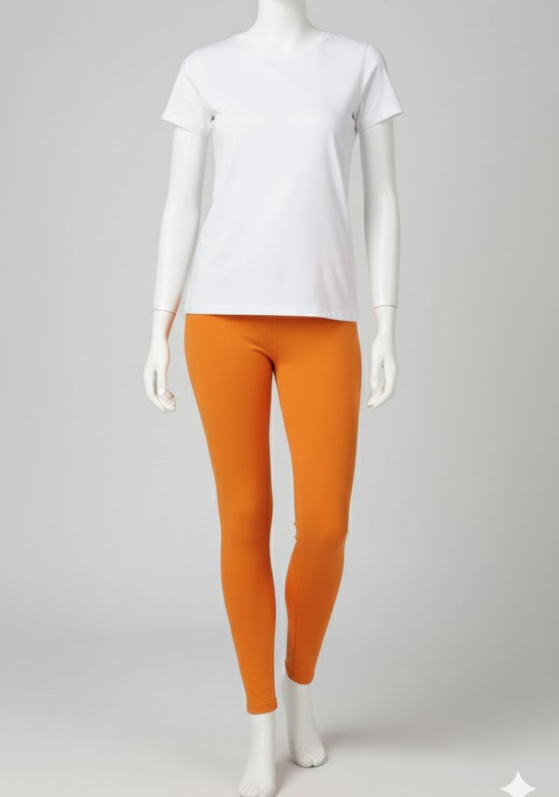 WOMENS LEGGINGS [MD] - NEON ORANGE
