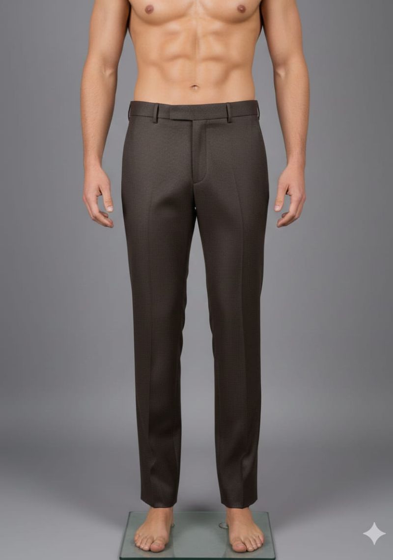 Mens Formal Trouser - Dark Brown(ED)