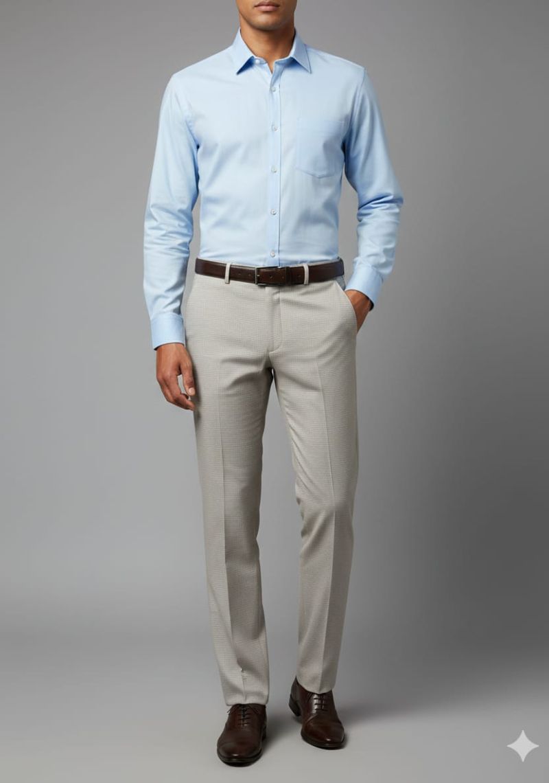 Mens Formal Trouser -Light Gray (ED)