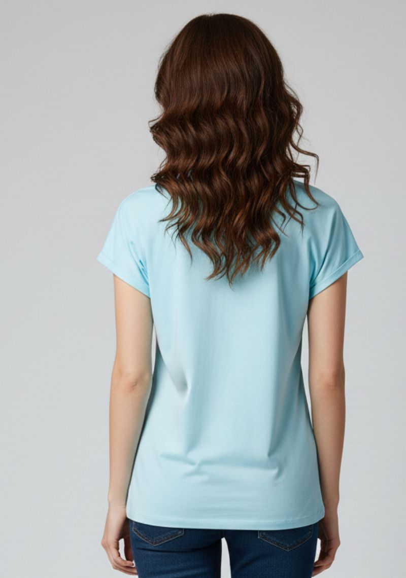 WOMENS T-SHIRT [MD] - SKY BLUE