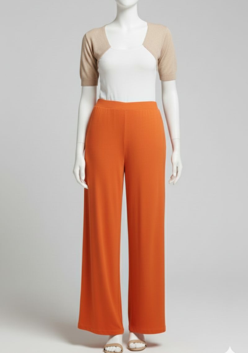 WOMENS PALAZZO - BRIGHT ORANGE 2