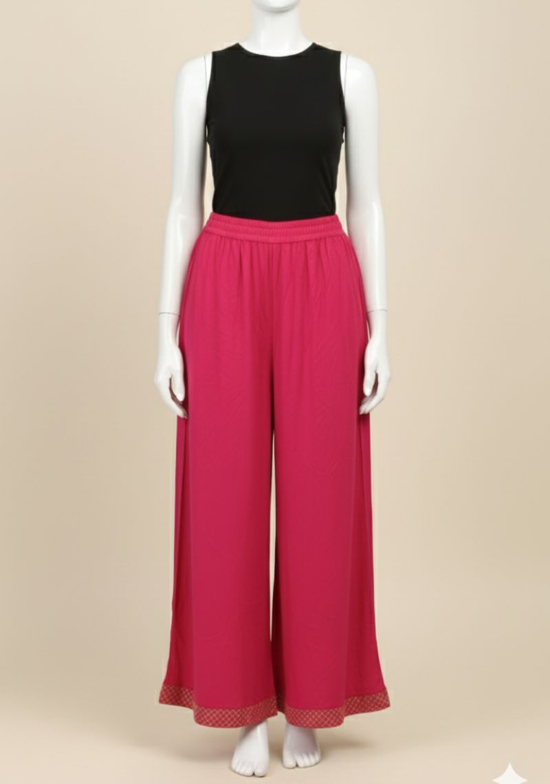 WOMENS PALAZZO - BARBIE PINK 2