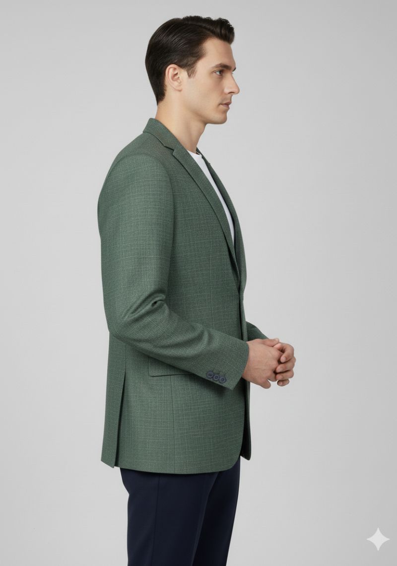 MENS BLAZER - EMERALD GREEN